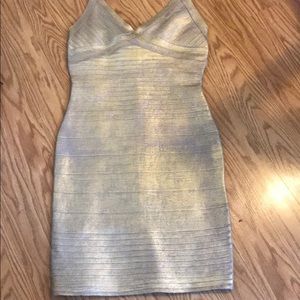 Kardashian kollection Gold dress